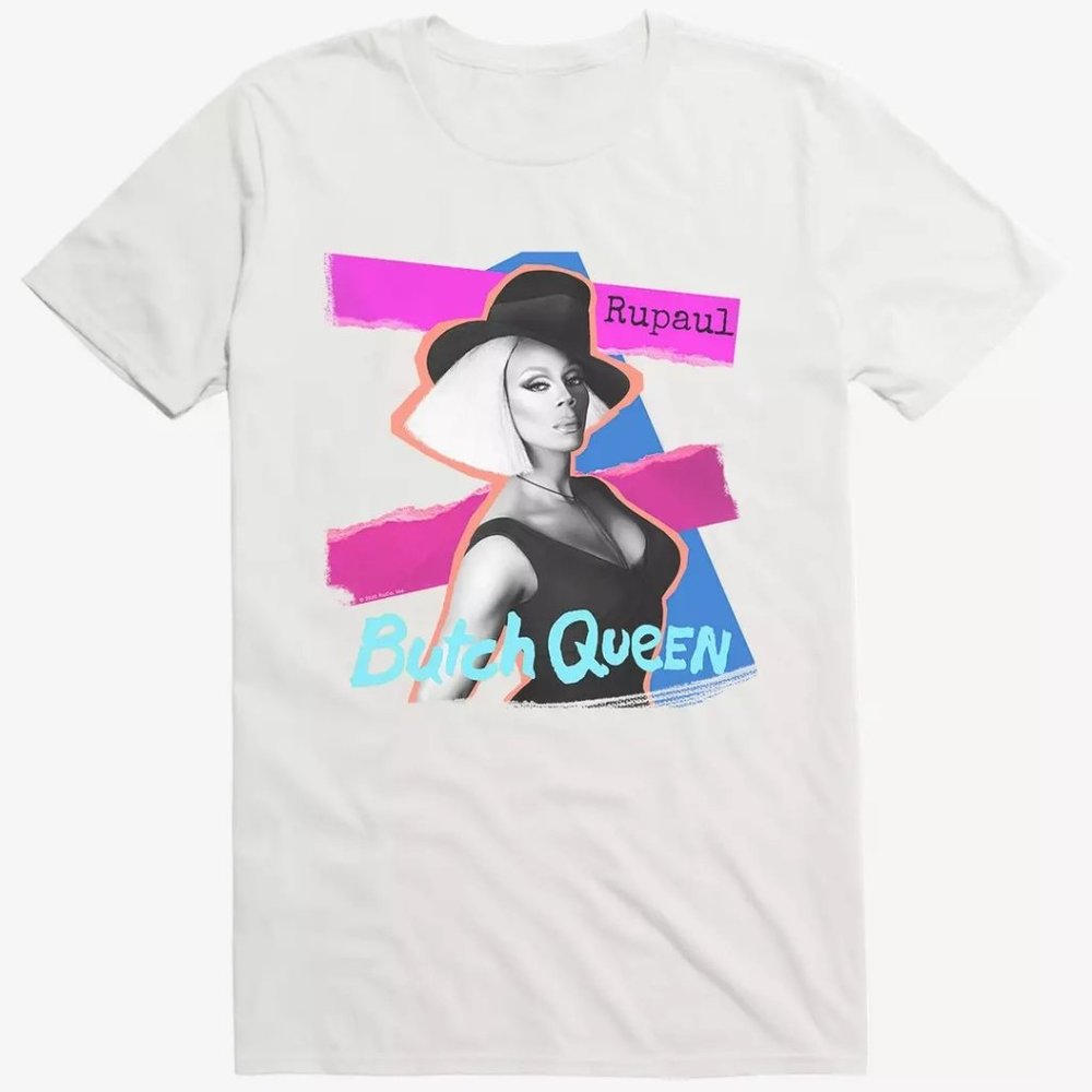 Hot Topic White RuPaul Butch Queen T-Shirt Plus Size 2X XXL